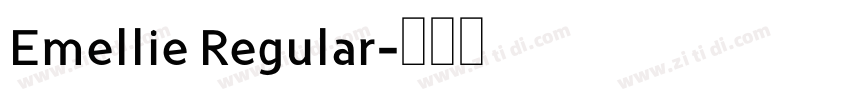 Emellie Regular字体转换